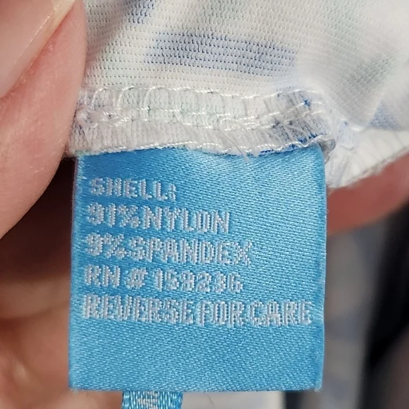 J. McLauglin Blue Green Geometric Skort Pull-On Zip Pockets Catalina Cloth - Picture 5 of 7